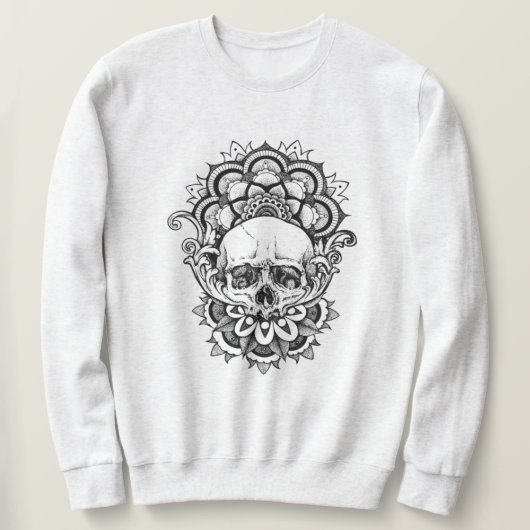 Sacred Geometry Skull Sweatshirt (Design vorne)