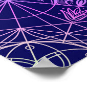 Sacred Geometry Symbols in Mandala nahtlos patter Poster (Ecke)