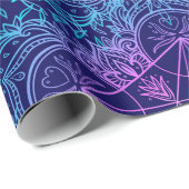 Sacred Geometry Symbols in Mandala seamless patter Geschenkpapier (Rolleneckpunkt)