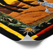 Sacred Geometry Tapestry - Metaphysische Energiewa Poster (Ecke)