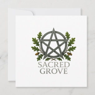 Sacred Grove Pentagram Wiccan Feiertagskarte