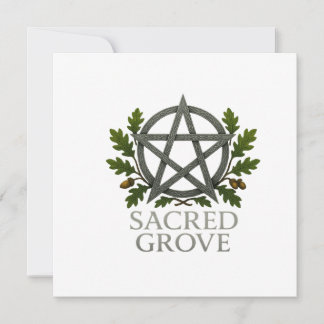 Sacred Grove Pentagram Wiccan Feiertagskarte