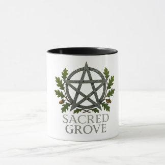 Sacred Grove Pentagram Wiccan Tasse