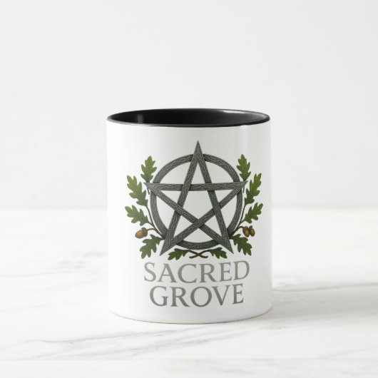 Sacred Grove Pentagram Wiccan Tasse (Zentrum)