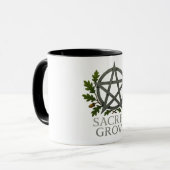 Sacred Grove Pentagram Wiccan Tasse (Vorderseite Links)