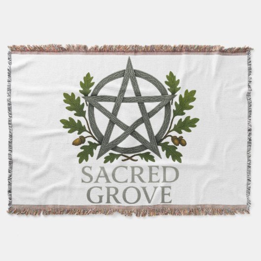 Sacred Grove Throw Blanket Decke (Vorderseite)