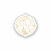 Sacred guardian feline Temporary Tattoos Aufkleber (Vorderseite)