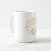 Sacred guardian feline Temporary Tattoos Kaffeetasse (Vorderseite Links)