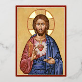 Sacred Heart Folieneinladung (Vorderseite)
