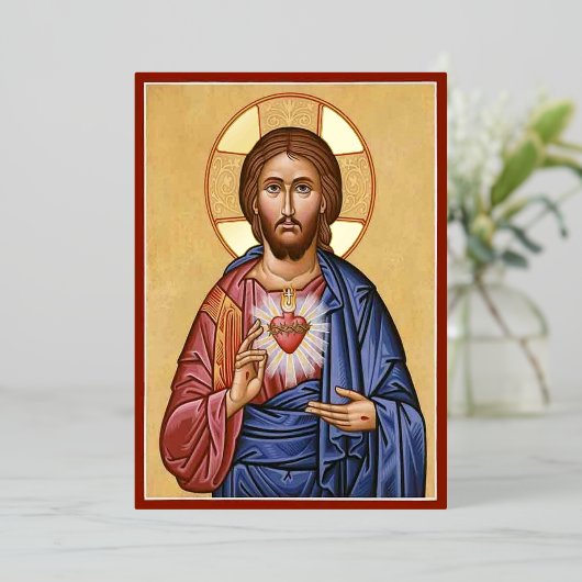 Sacred Heart Folieneinladung (Stehend vorne)