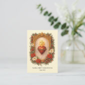 Sacred Heart Jesus Funeral Catholic Prayer Card Begleitkarte (Stehend Vorderseite)