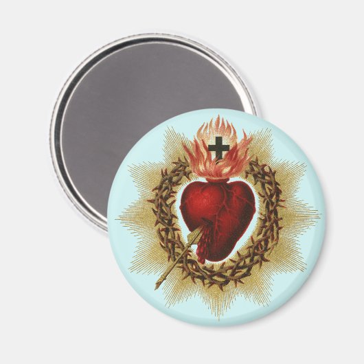 Sacred Heart Magnet (Vorderseite/Rückseite)