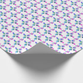 Sacred Heart Multicolor White Background Religious Geschenkpapier (Ecke)