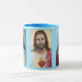 Sacred Heart of Jesus Blue Gift Coffee Cup Tasse (Zentrum)