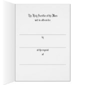 Sacred Heart of Jesus Catholic Mass Offering Card (Innen (Rechts))