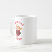 Sacred Heart of Jesus Kaffeetasse (Vorderseite Links)