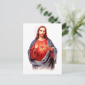 Sacred Heart of Jesus Postkarte (Stehend Vorderseite)