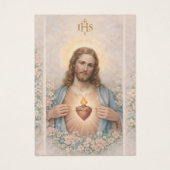 Sacred Heart of Jesus  Spanish Funeral Prayer (Vorderseite)