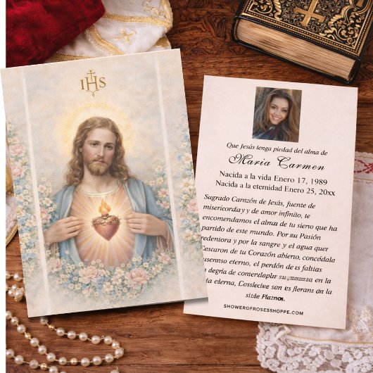 Sacred Heart of Jesus Spanish Funeral Prayer