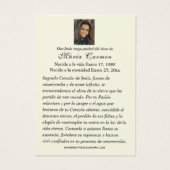 Sacred Heart of Jesus  Spanish Funeral Prayer (Rückseite)