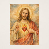 Sacred Heart of Jesus  Spanish Funeral Prayer (Vorderseite)