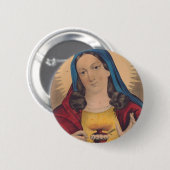 Sacred Heart of Mary Button (Vorne & Hinten)