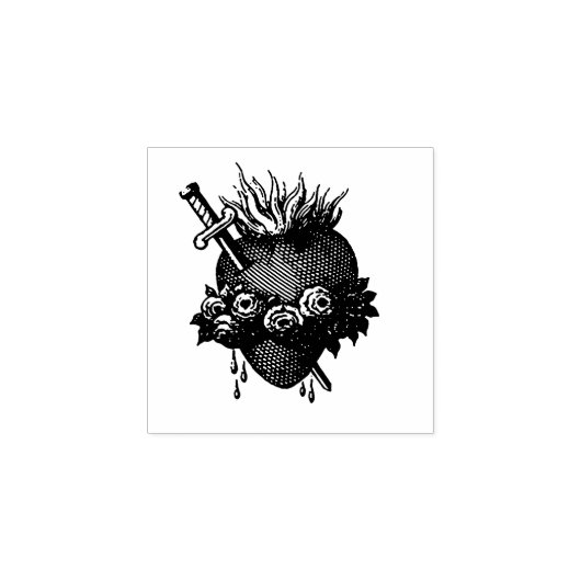 Sacred Heart of Mary Gummistempel (Prägung)