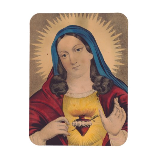 Sacred Heart of Mary Magnet (Vertikal)