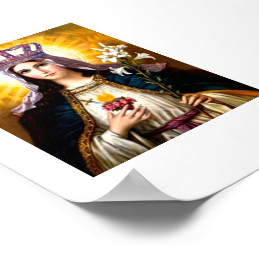 Sacred Heart of Mary Poster (Ecke)