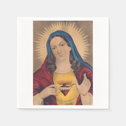 Sacred Heart of Mary Serviette (Vorderseite)