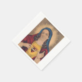 Sacred Heart of Mary Serviette (Ecke)
