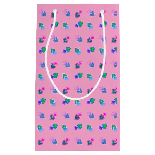 Sacred Heart Pink Kleine Geschenktüte (Vorderseite)