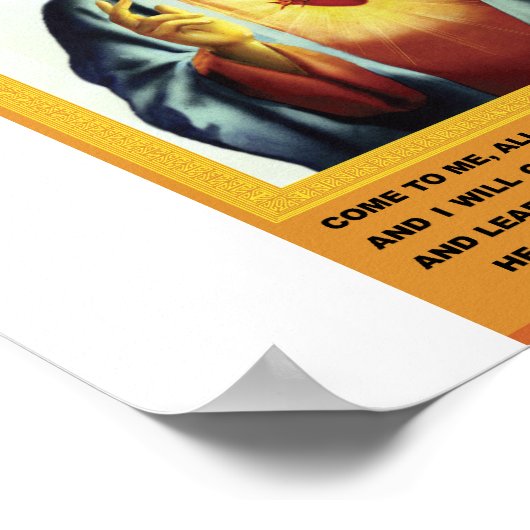 Sacred Heart Poster (Ecke)