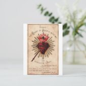 Sacred Heart Postkarte (Stehend Vorderseite)