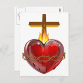 Sacred Heart Postkarte (Vorne/Hinten)