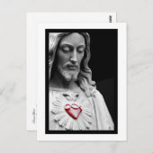 Sacred Heart Postkarte (Vorne/Hinten)
