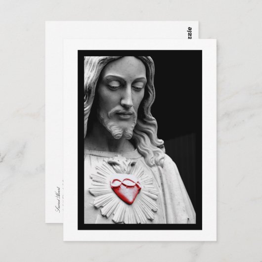 Sacred Heart Postkarte (Vorne/Hinten)