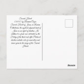 Sacred Heart Postkarte (Rückseite)