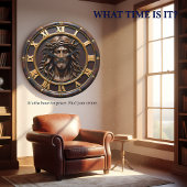 Sacred Heart Savior Portrait Große Wanduhr