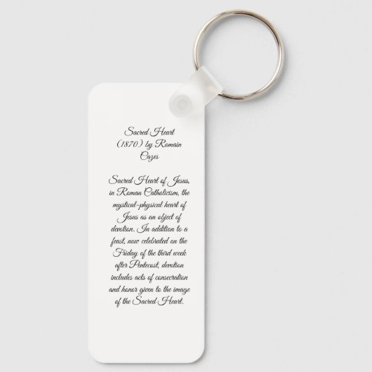 Sacred Heart Schlüsselanhänger (Rückseite)