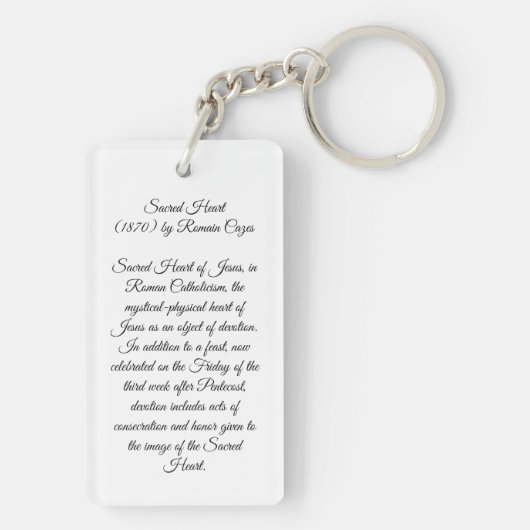 Sacred Heart Schlüsselanhänger (Rückseite)