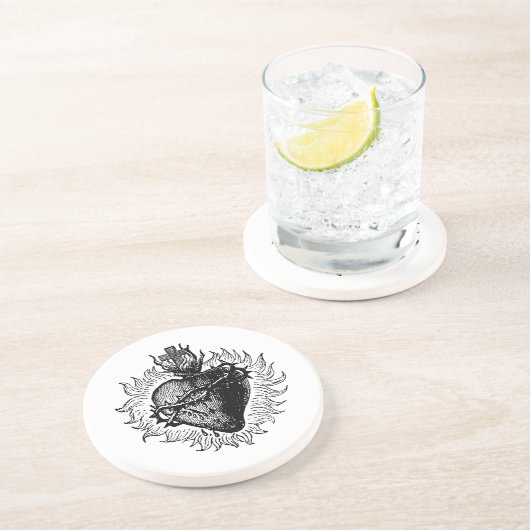 Sacred Heart Untersetzer (Seite)