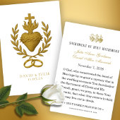 Sacred Heart & Wedding Bands Keepake