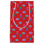 Sacred Hearts Catholic Folk Art Red Kleine Geschenktüte (Vorderseite)