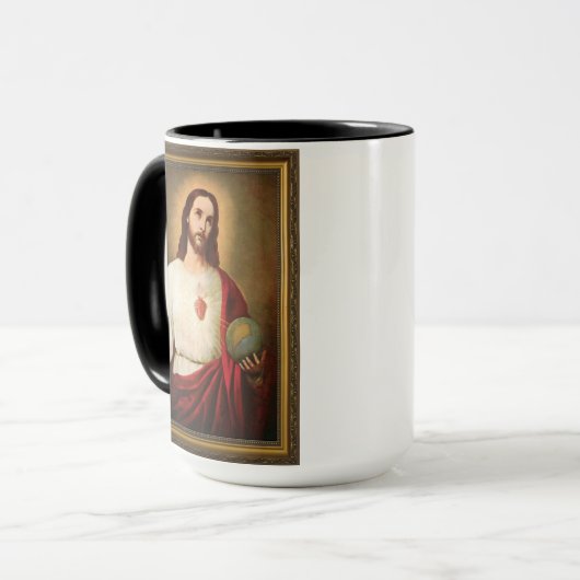 Sacred & Immaculate Hearaffee Tasse (Vorderseite Links)