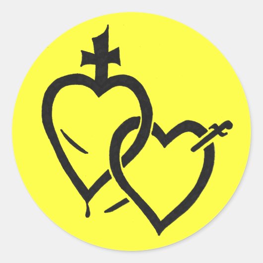 Sacred & Immaculate Hearts Stickers (Vorderseite)