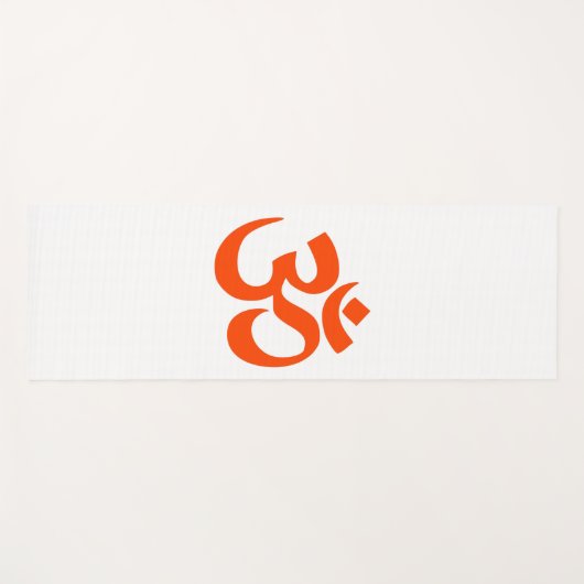 Sacred Indian Om Symbol Yogamatte (Vorderseite (Horizontal))