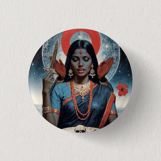 Sacred Kali Button (Vorderseite)