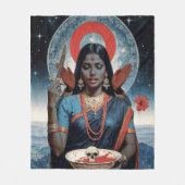 Sacred Kali Fleecedecke (Vorderseite)
