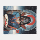 Sacred Kali Fleecedecke (Vorderseite (Horizontal))
